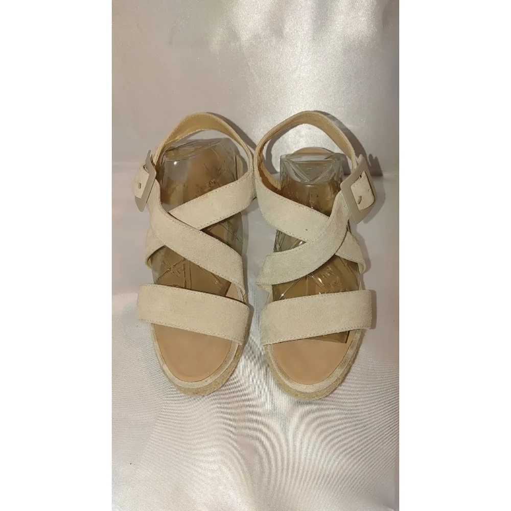 Eric Michael Lago Suede Sandals Size 8